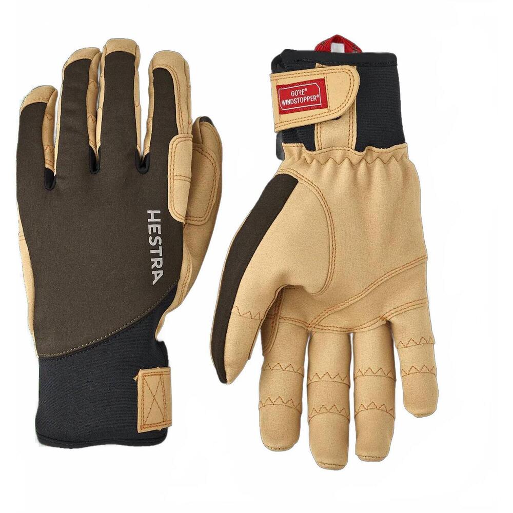 Hestra Men's Two-Tone Brown and Tan Work Gloves